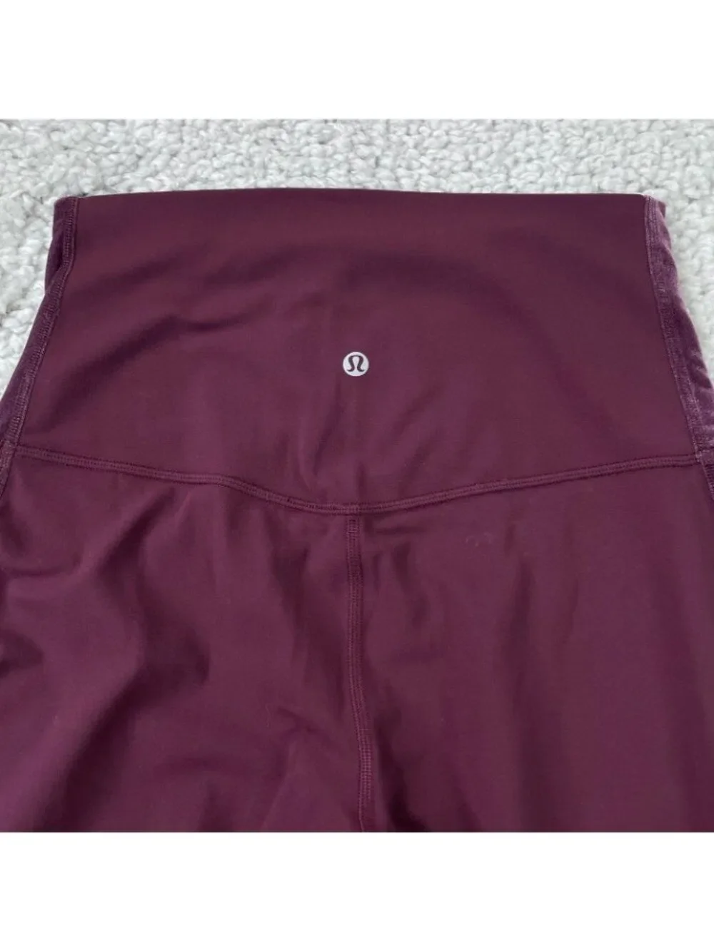 Lululemon Align Super High Rise Pant Legging Velvet Garnet Red Womens 8